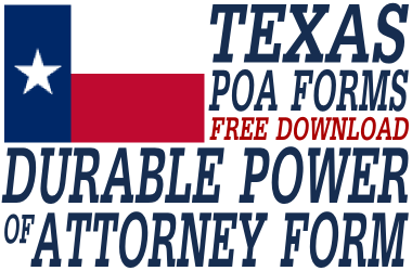 Texas Durable Power of Attorney Form